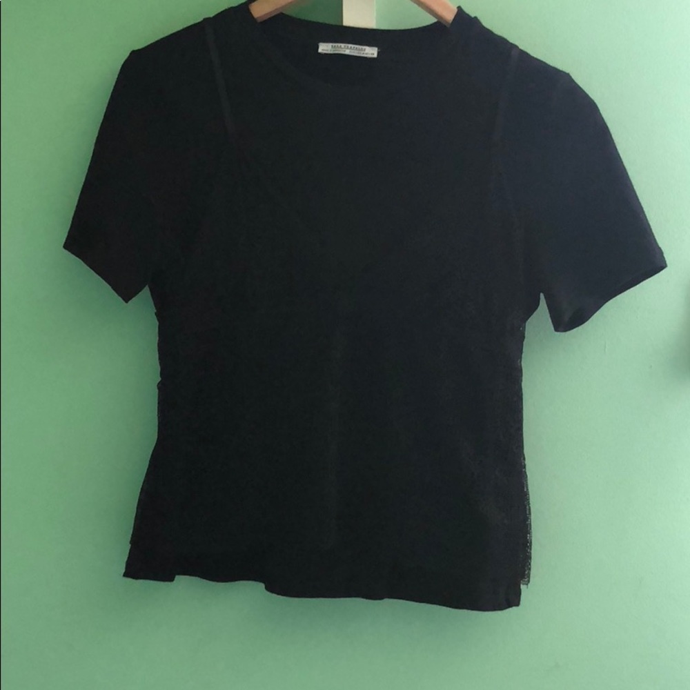 Zara T-shirt with Attached Tank Top